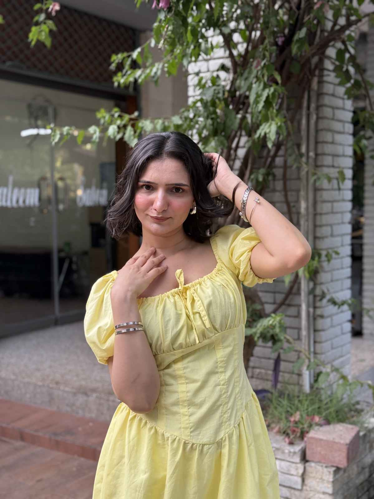 Yellow Corset Summer Dress - Image 3