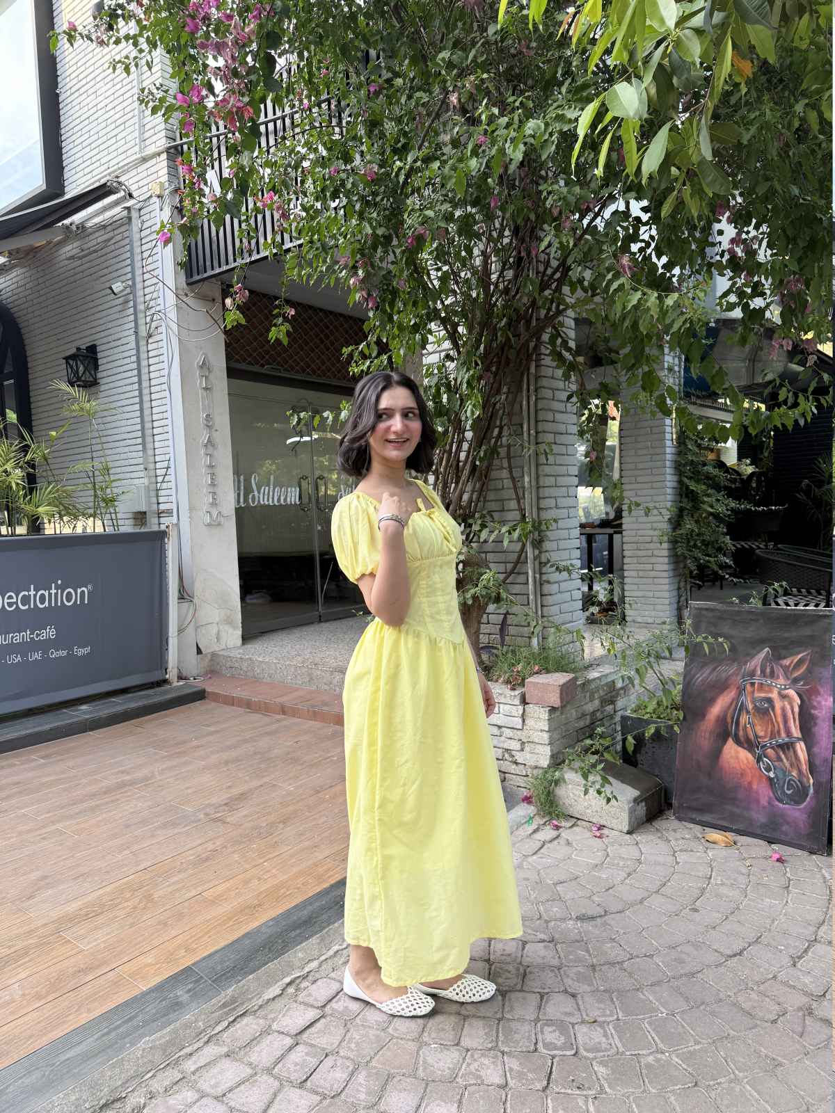 Yellow Corset Summer Dress