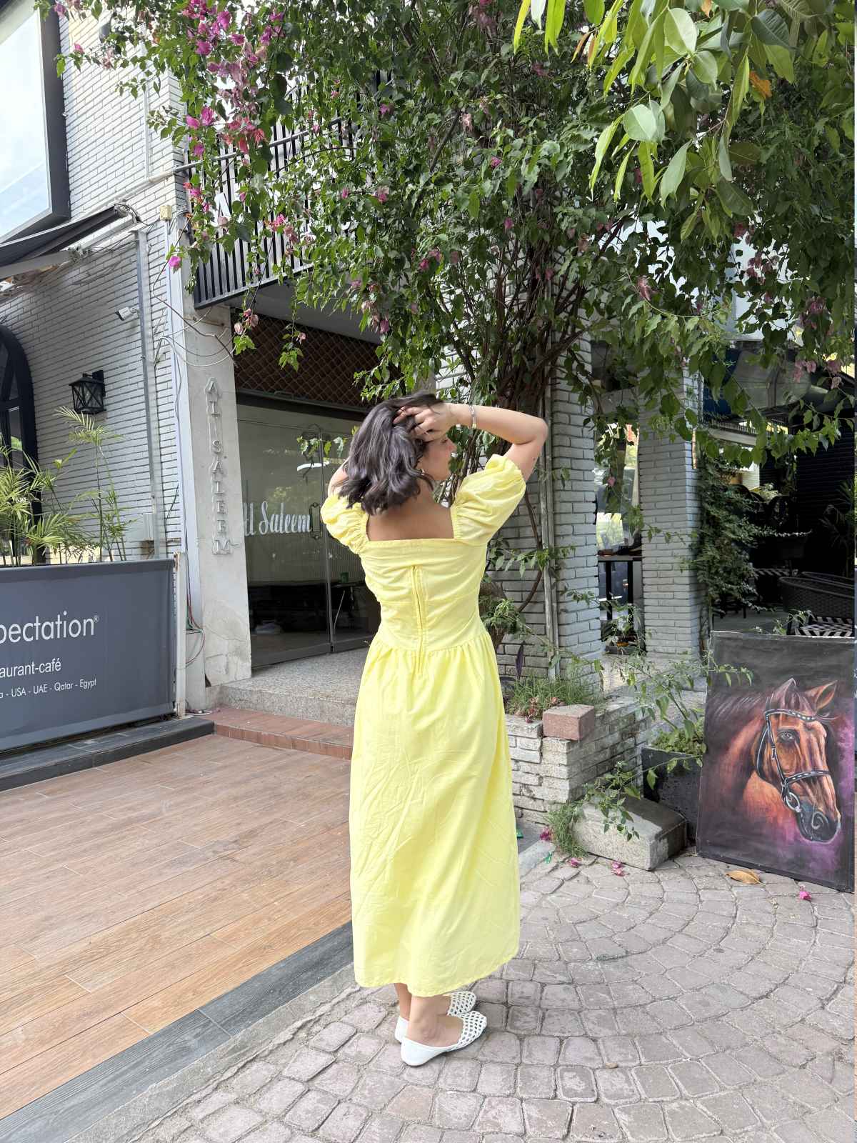 Yellow Corset Summer Dress - Image 4