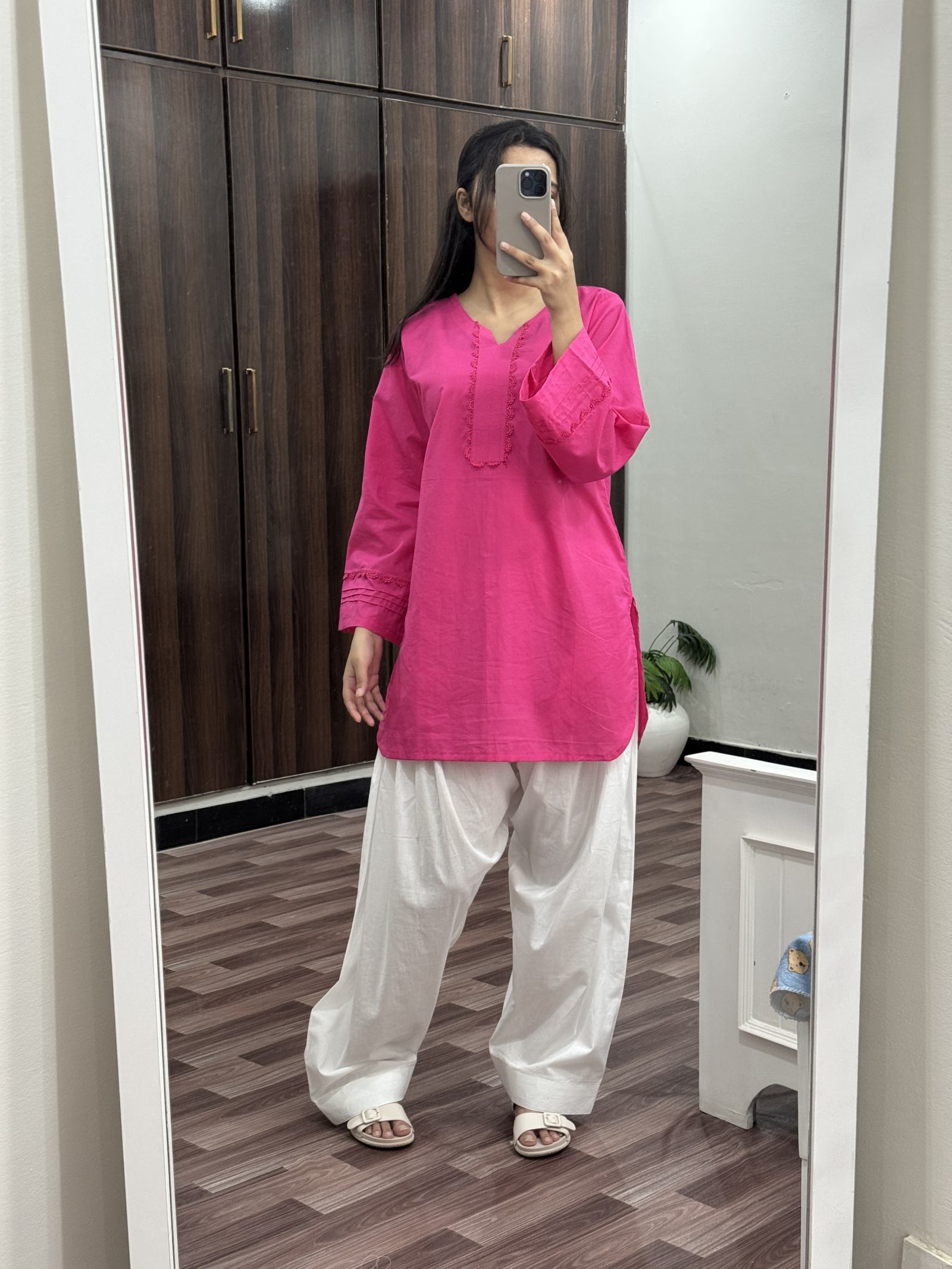 Fuchsia Farshi Set