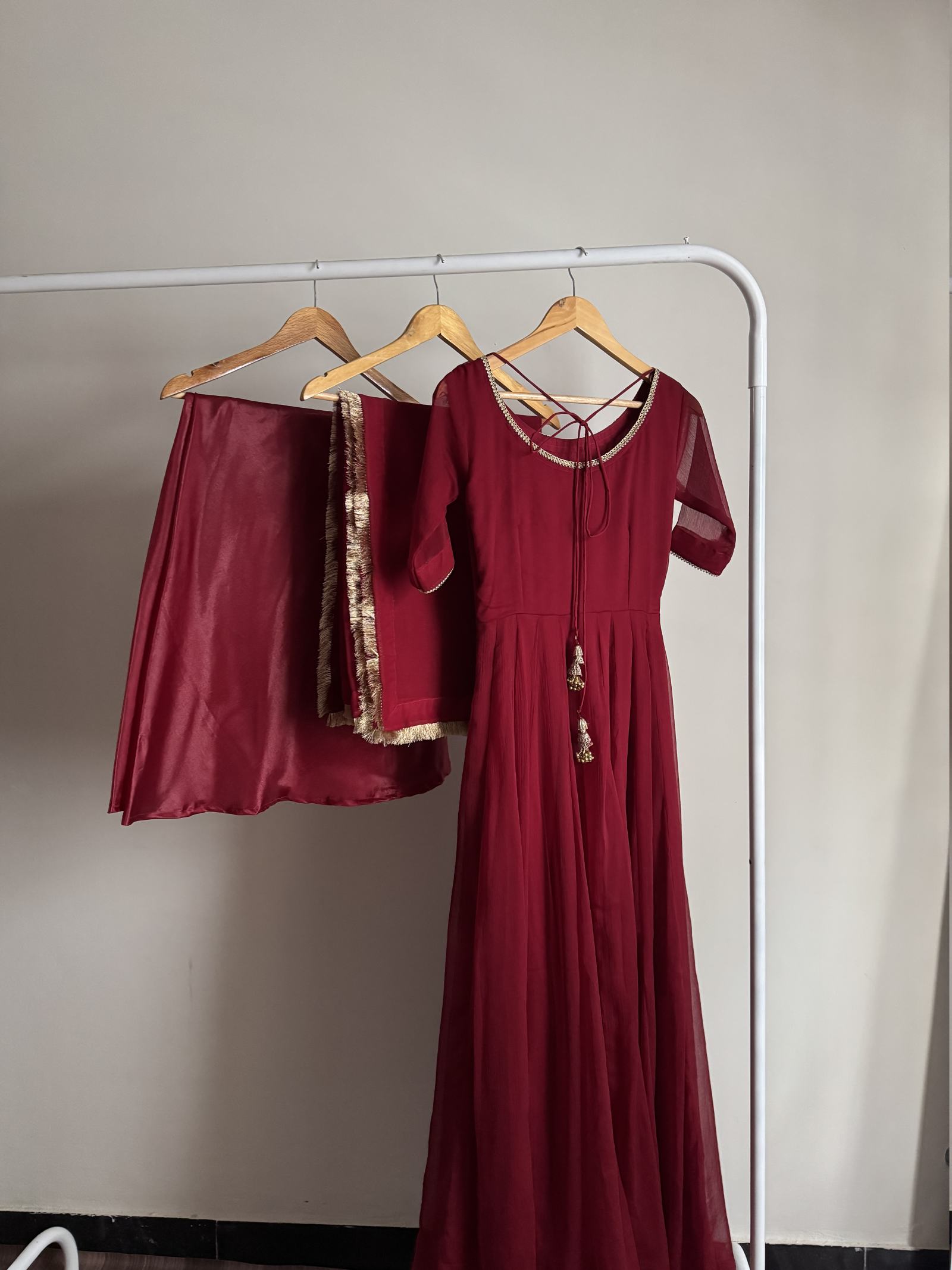 Maroon Fancy Kalidaar