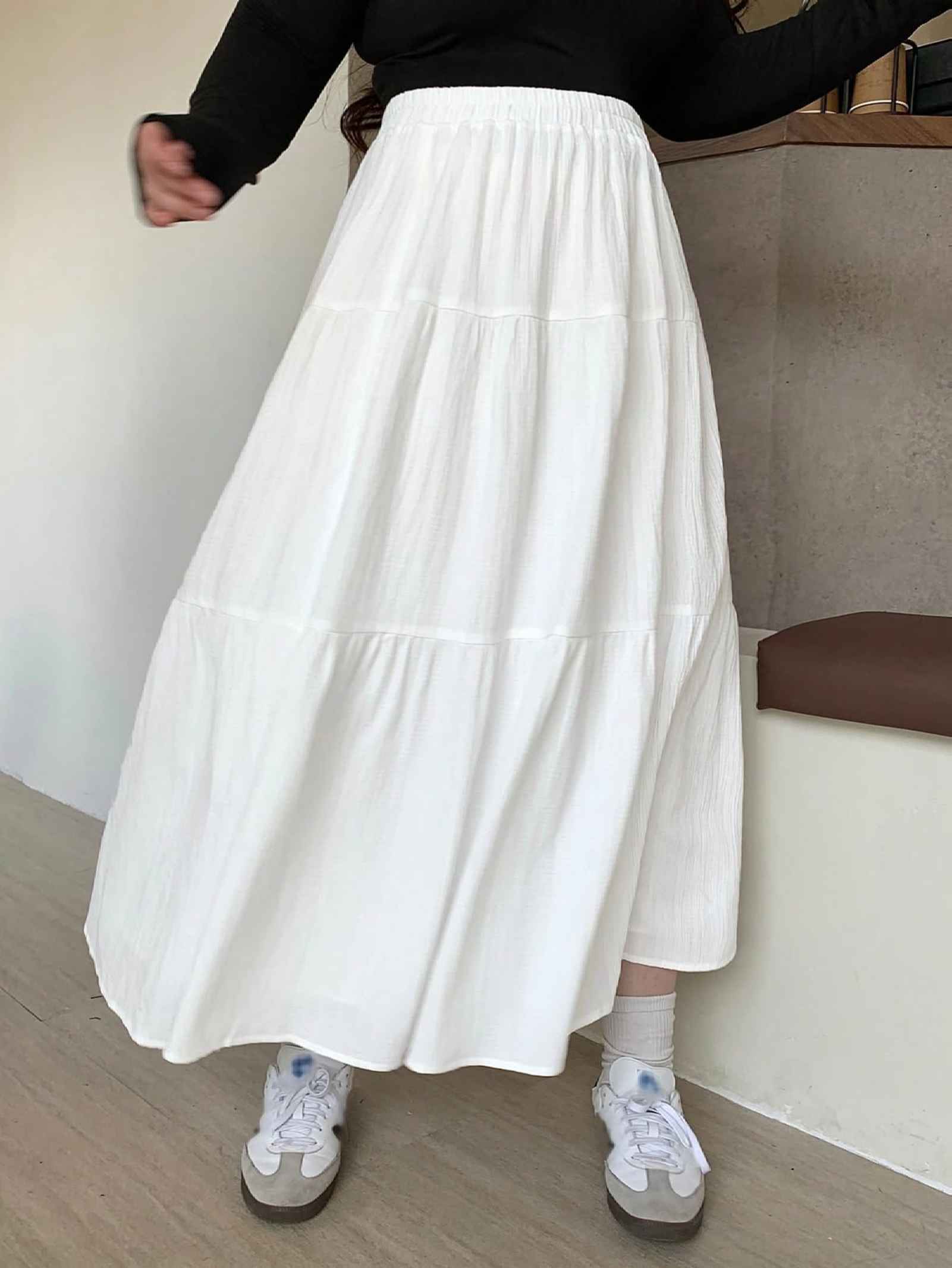 White Basic Skirt