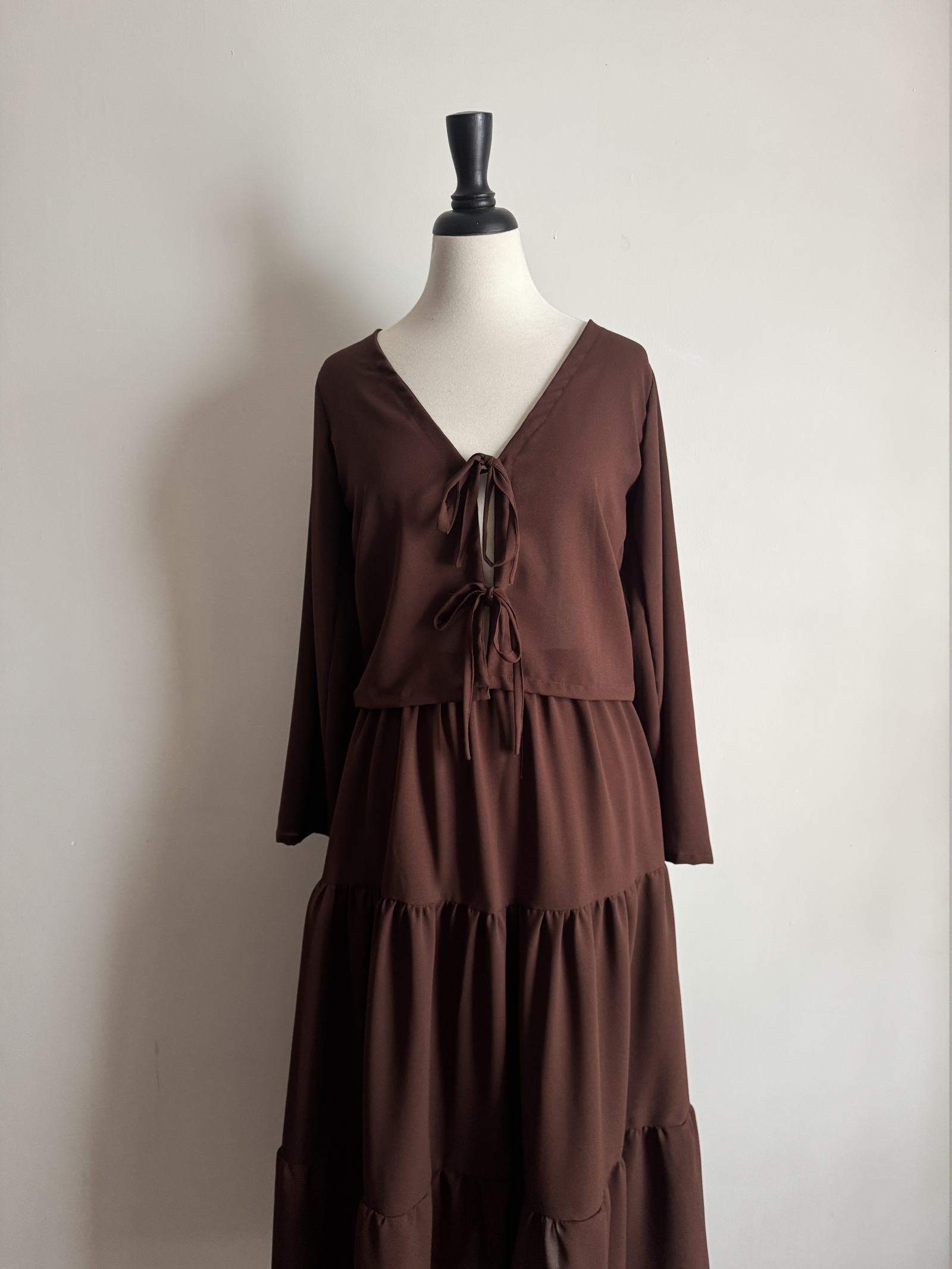 Brown Korean Coord Set