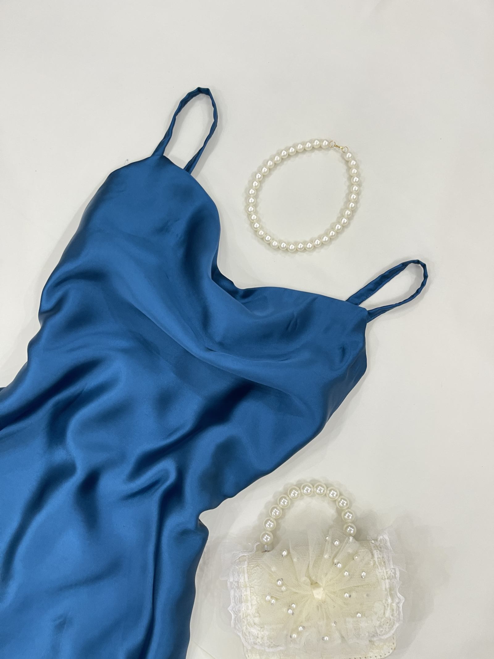 Teal Slip Dress