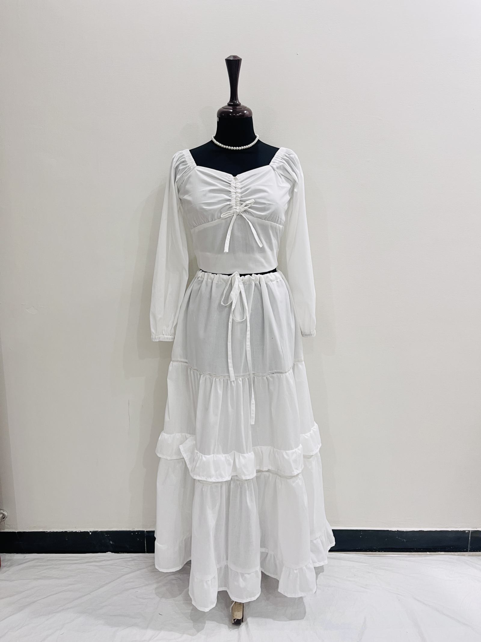 White Modest Coord Set