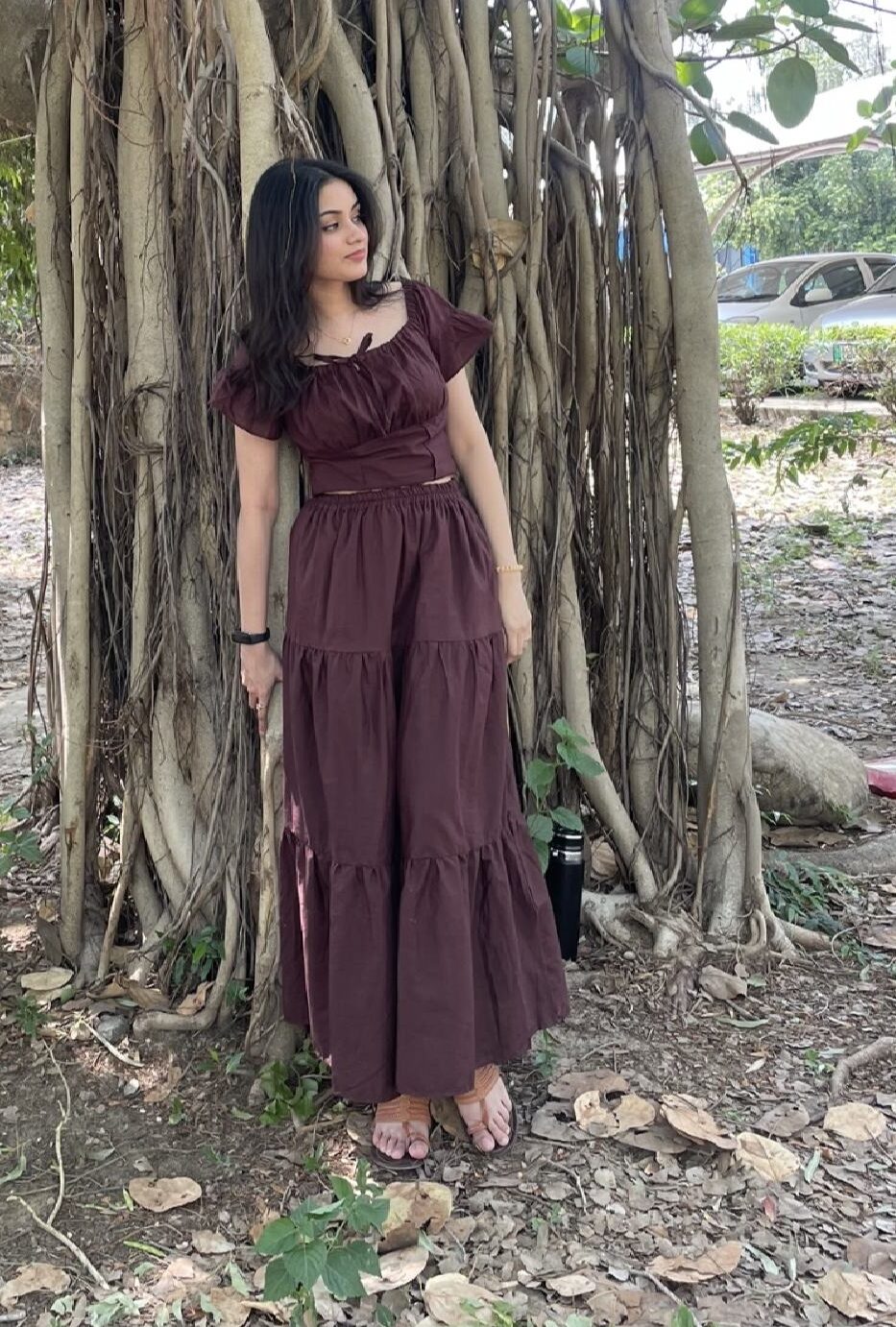 Brown Fairy Coord Set