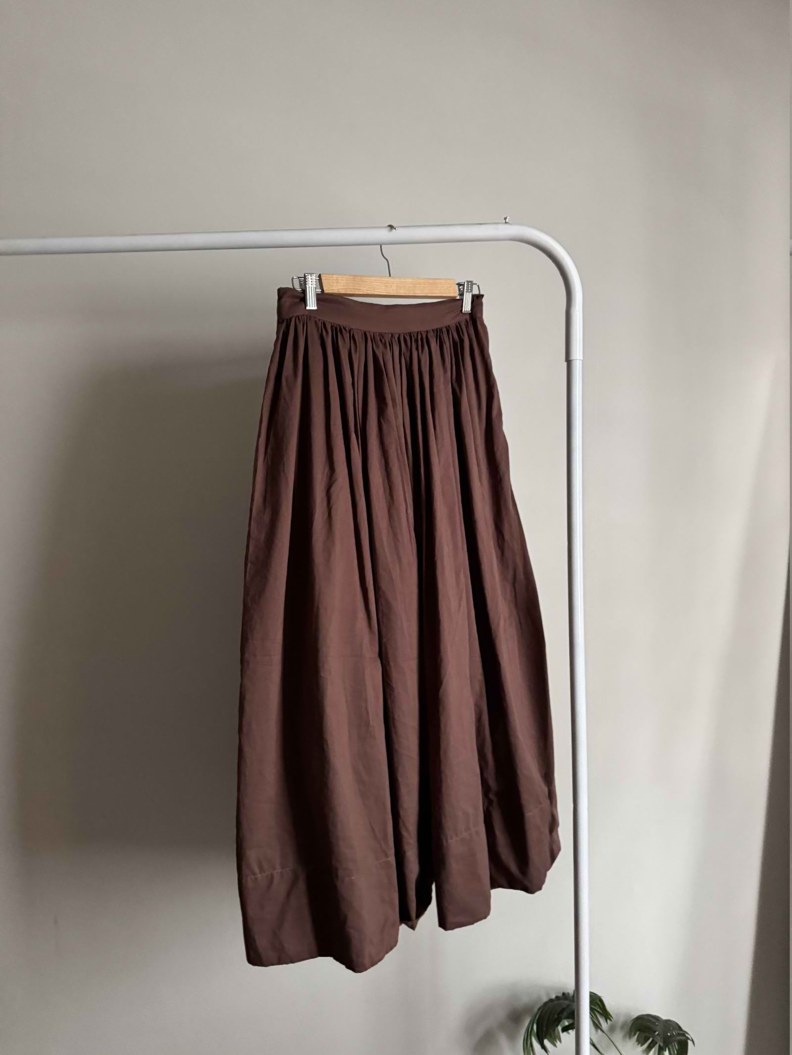 Brown Old Money Skirt
