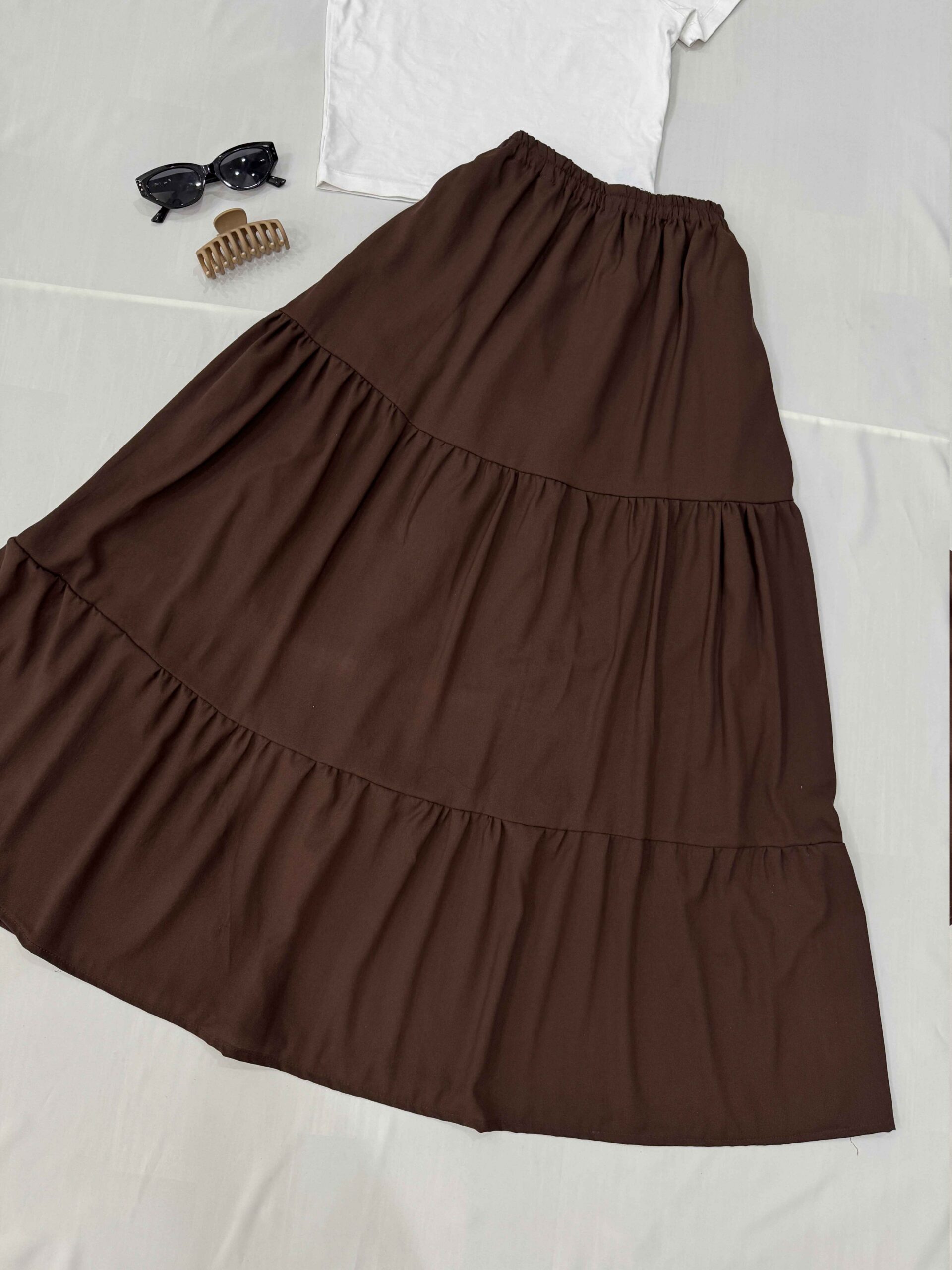 Brown Basic Skirt