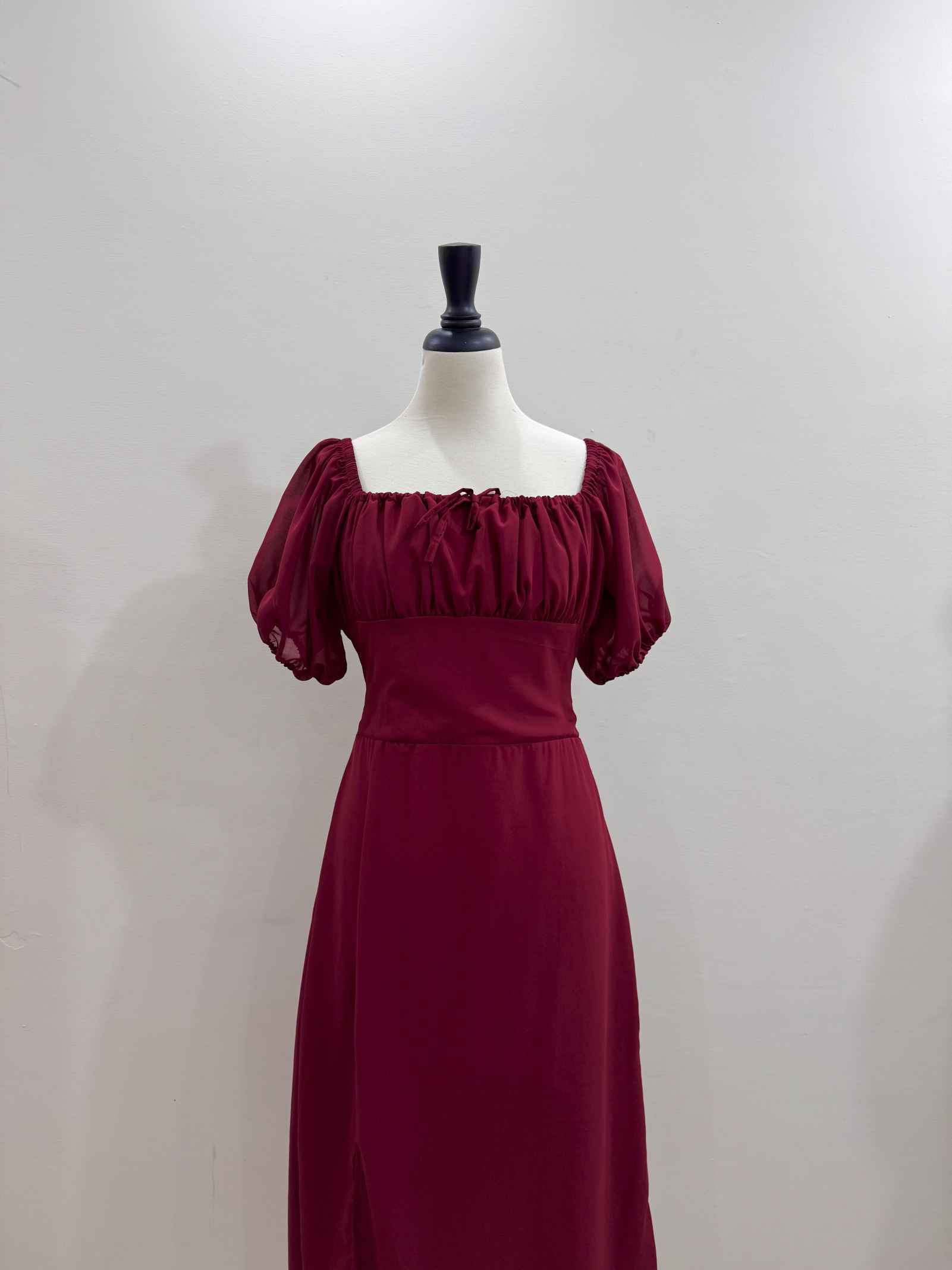 Maroon Swan Dress