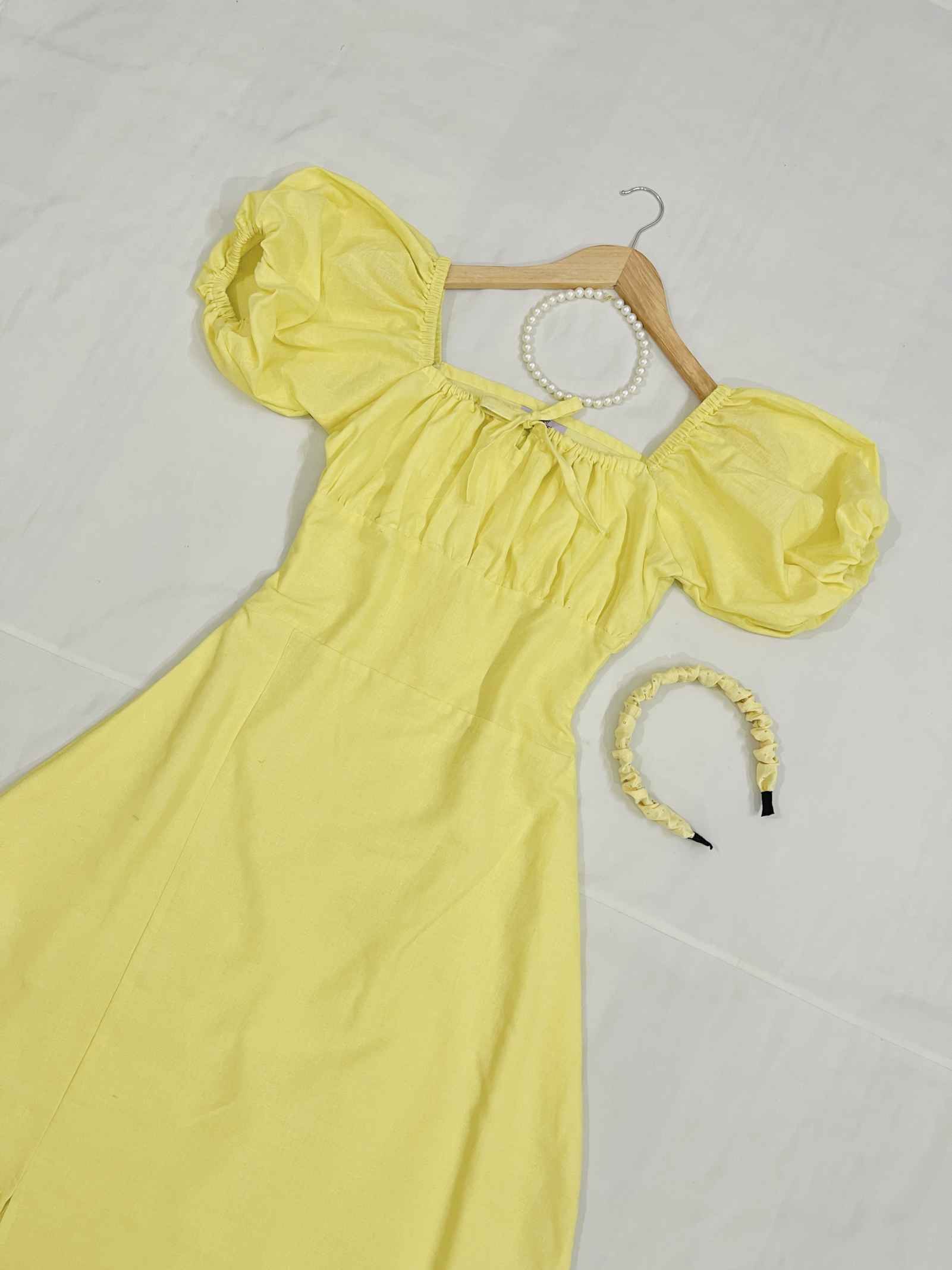 Yellow Swan Dress